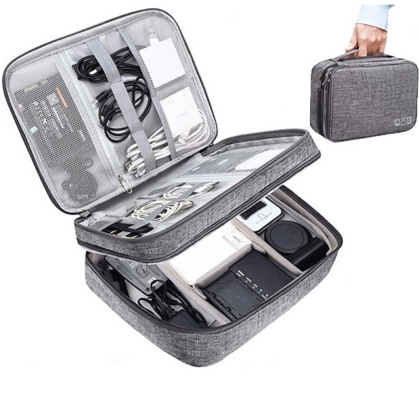 Travel Electronics Organizer – Waterproof Cable & Charger Bag - Image 2